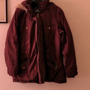 Warm, used winter coat.